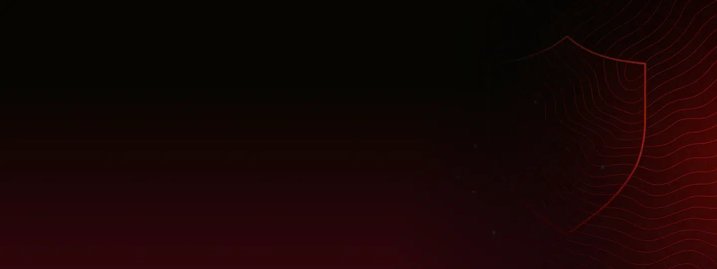 background image with a red shield outline